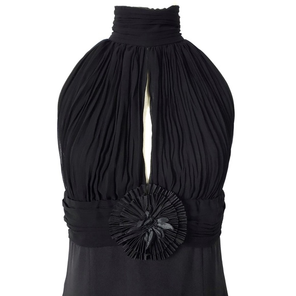 Escada Black Silk Sleeveless Dress Size 34 = Small - Picture 2 of 8